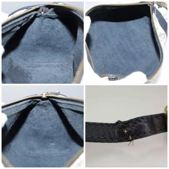 MCM Vicetos Logogram Shoulder Bag PVC Leather White Auth - Picture 15 of 16